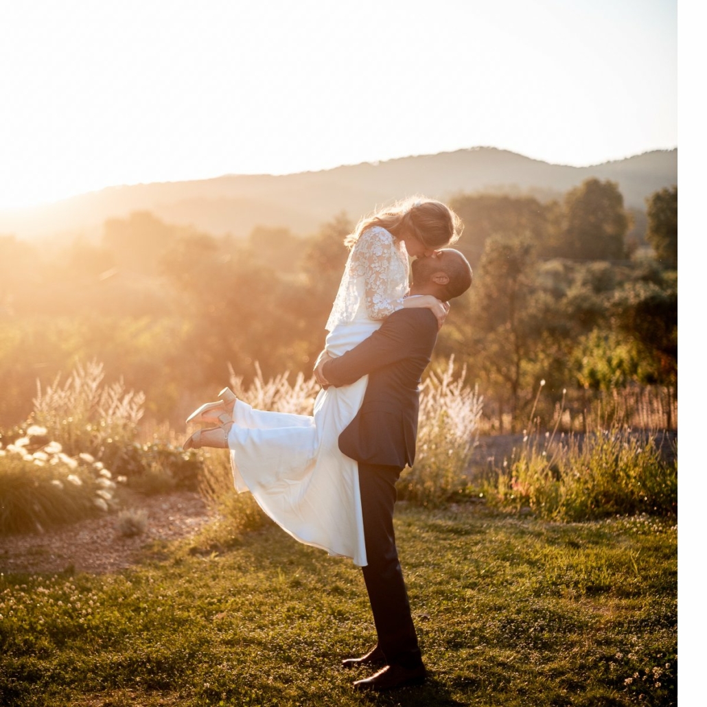 Espace cérémonie coucher de soleil